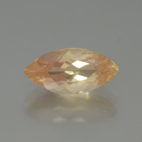 1.96캐럿 천연 허니 오렌지 안데신 라브라도라이트, 마퀴즈, 12.5×6.1 mm, 투명한