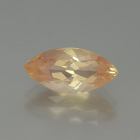 1.96캐럿 천연 허니 오렌지 안데신 라브라도라이트, 마퀴즈, 12.5×6.1 mm, 투명한