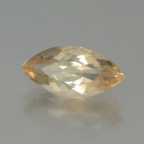 2.18캐럿 천연 허니 오렌지 안데신 라브라도라이트, 마퀴즈, 13.1×6.5 mm, 투명한