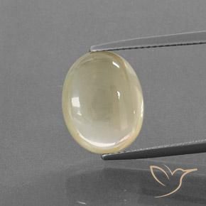 9.15ct 자연스러운 크림 안데신 래브라도라이트, 타원형, 투명한