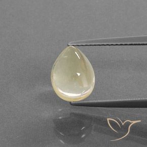 3.06ct 자연스러운 라이트 골드 안데신 래브라도라이트, 배 모양, 투명한