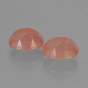 캐럿 천연 허니 레드 안데신 라브라도라이트 보석, 타원형 컷, 8.2×6.1 mm, 투명한