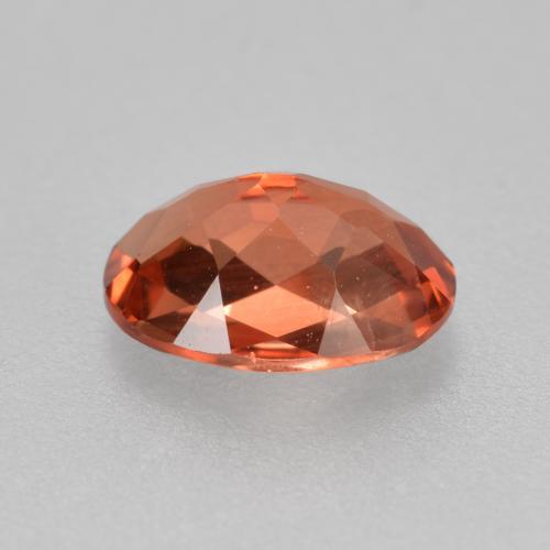 0.70캐럿 천연 미디엄 레드 안데신 라브라도라이트, 타원형 컷, 7.1×5.1 mm, VVS-VS
