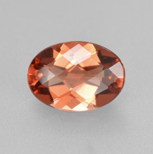 0.64캐럿 천연 미디엄 레드 안데신 라브라도라이트, 타원형 컷, VVS