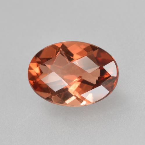 0.64캐럿 천연 미디엄 레드 안데신 라브라도라이트, 타원형 컷, VVS