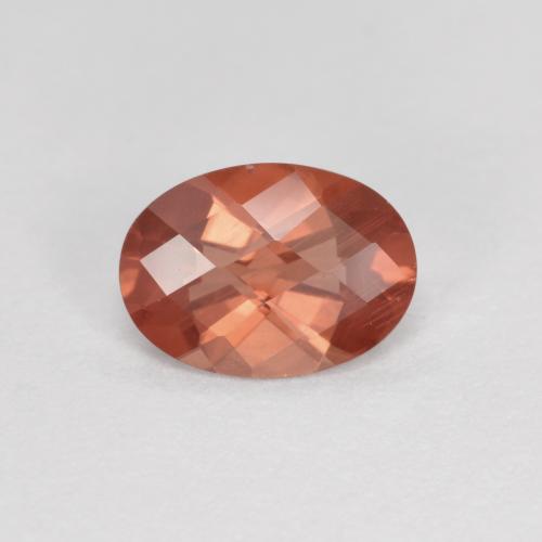 0.73캐럿 천연 미디엄 레드 안데신 라브라도라이트, 타원형 컷, 7.1×5.1 mm, VVS-VS