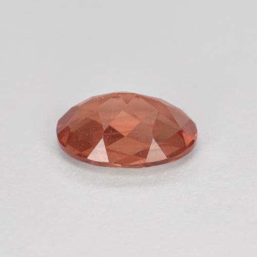 0.73캐럿 천연 미디엄 레드 안데신 라브라도라이트, 타원형 컷, 7.1×5.1 mm, VVS-VS