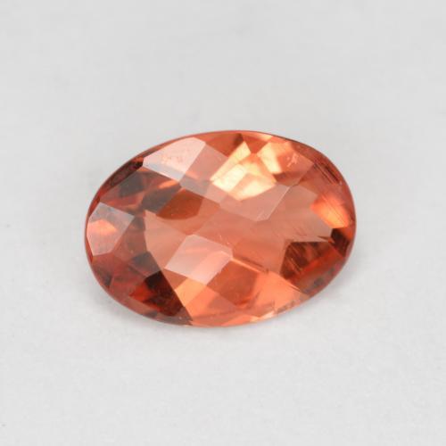 0.62캐럿 천연 미디엄 레드 안데신 라브라도라이트, 타원형 컷, 7.1×5.1 mm, VVS-VS