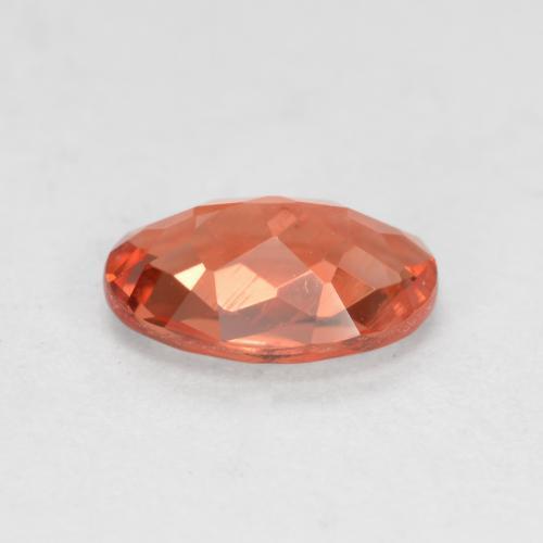 0.62캐럿 천연 미디엄 레드 안데신 라브라도라이트, 타원형 컷, 7.1×5.1 mm, VVS-VS
