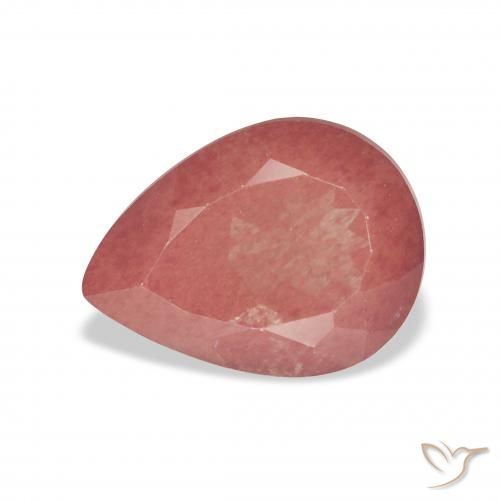 3.16ct 자연스러운 미디엄 레드 안데신 래브라도라이트, 배 모양, 투명한