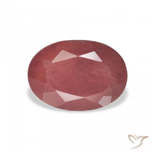 2.30ct 자연스러운 Medium Dark-Pink 안데신 래브라도라이트, 타원형, 투명한