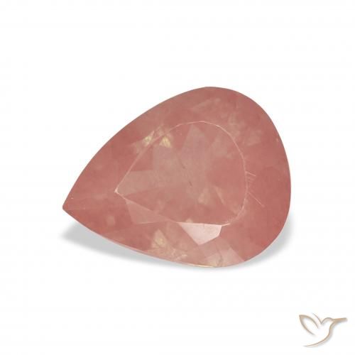 2.42ct 자연스러운 라즈베리 핑크 안데신 래브라도라이트, 배 모양, 투명한