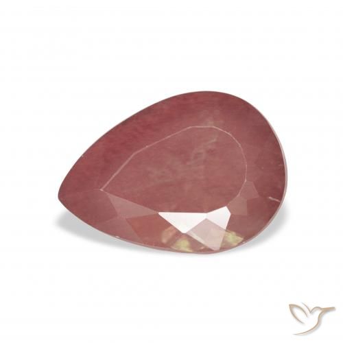 2.86ct 자연스러운 딥 로즈 핑크 안데신 래브라도라이트, 배 모양, 투명한