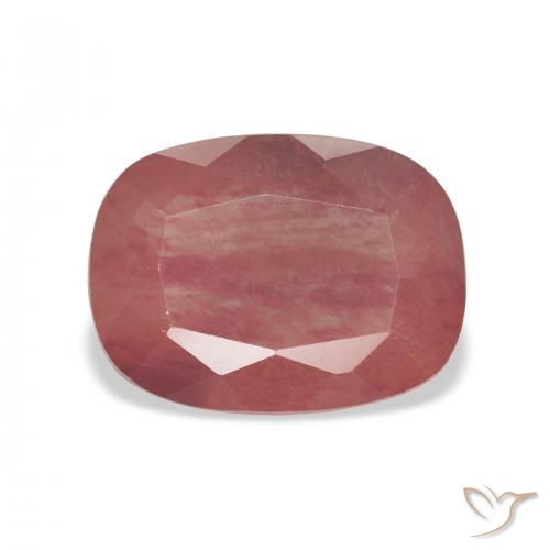 4.08ct 자연스러운 딥 핑크 안데신 래브라도라이트, 방석, 투명한