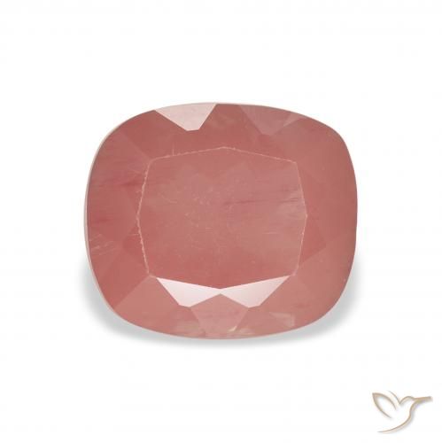 2.37ct 자연스러운 미디엄 핑크 안데신 래브라도라이트, 방석, 투명한