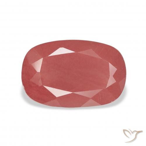 3.24ct 자연스러운 옅은 붉은 오렌지 안데신 래브라도라이트, 방석, 투명한