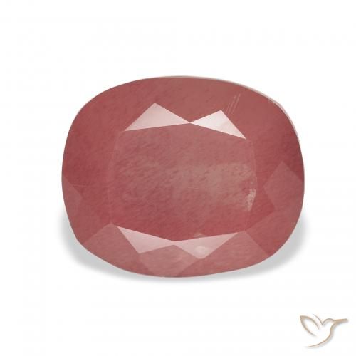 3.19ct 자연스러운 미디엄 레드 안데신 래브라도라이트, 방석, 투명한