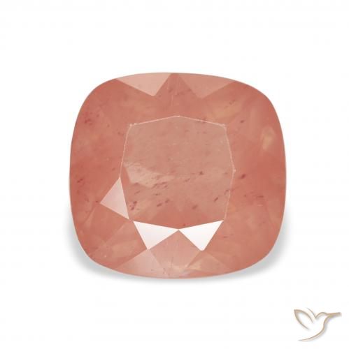 2.41ct 자연스러운 미디엄 레드 안데신 래브라도라이트, 방석, 투명한