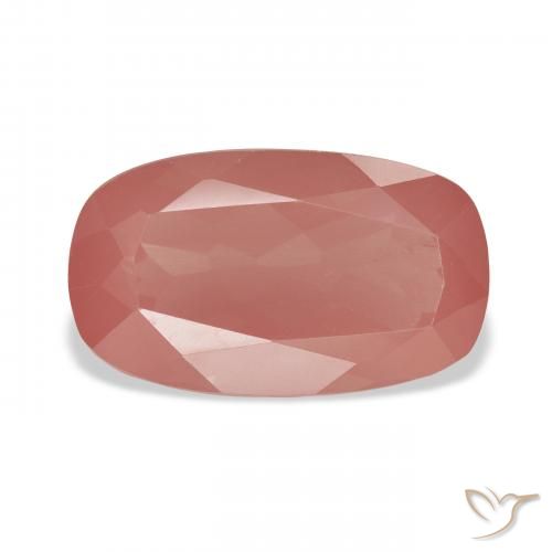 5.52ct 자연스러운 미디엄 레드 안데신 래브라도라이트, 방석, 투명한