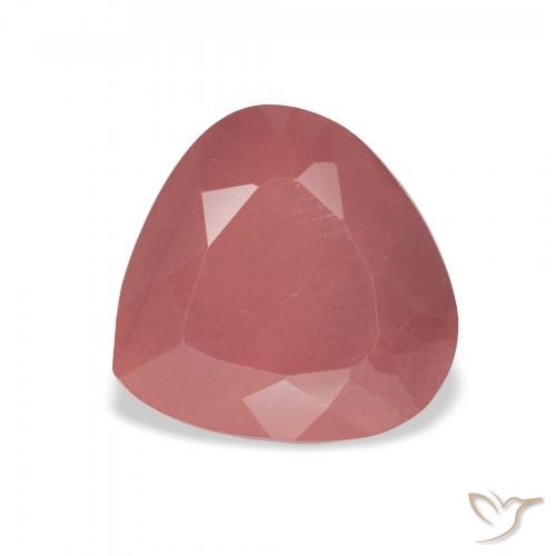 3.32ct 자연스러운 오렌지빛 핑크 안데신 래브라도라이트, 배 모양, 투명한