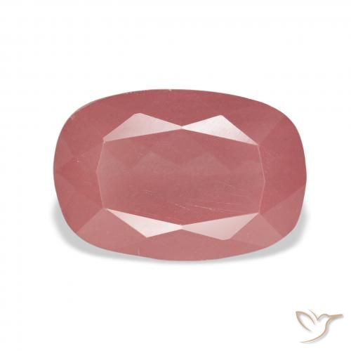 6.03ct 자연스러운 미디엄 핑크 안데신 래브라도라이트, 방석, 투명한