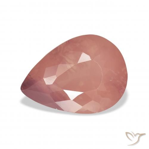 5.06ct 자연스러운 로즈 핑크 안데신 래브라도라이트, 배 모양, 투명한