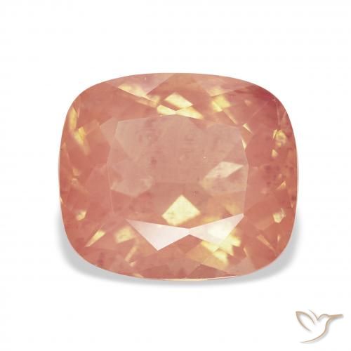 5.74ct 자연스러운 붉은 오렌지 안데신 래브라도라이트, 방석, 투명한
