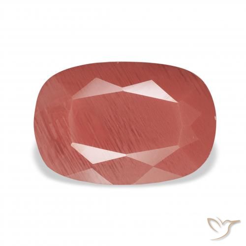 3.61ct 자연스러운 피처럼 붉은 안데신 래브라도라이트, 방석, 투명한
