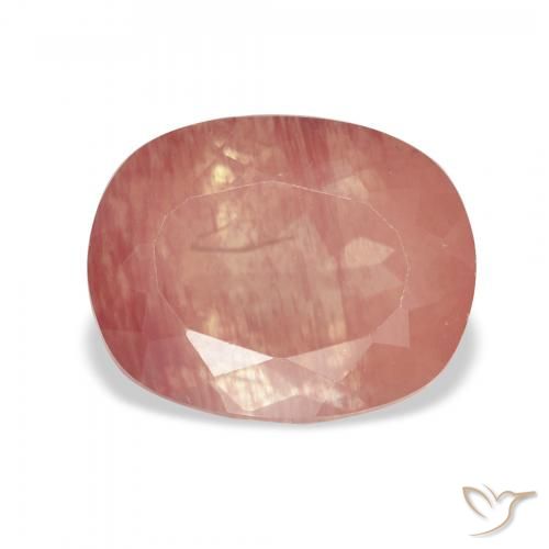3.67ct 라즈베리 핑크 안데신 래브라도라이트, 방석, 투명한