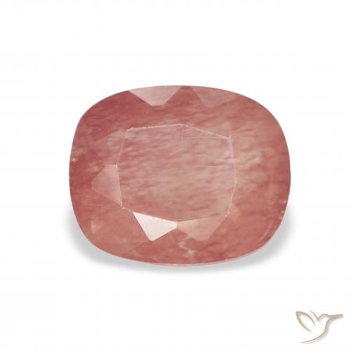 1.33ct 자연스러운 라즈베리 핑크 안데신 래브라도라이트, 방석, 투명한