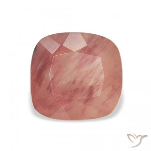 2.88ct 자연스러운 미디엄 레드 안데신 래브라도라이트, 방석, 투명한