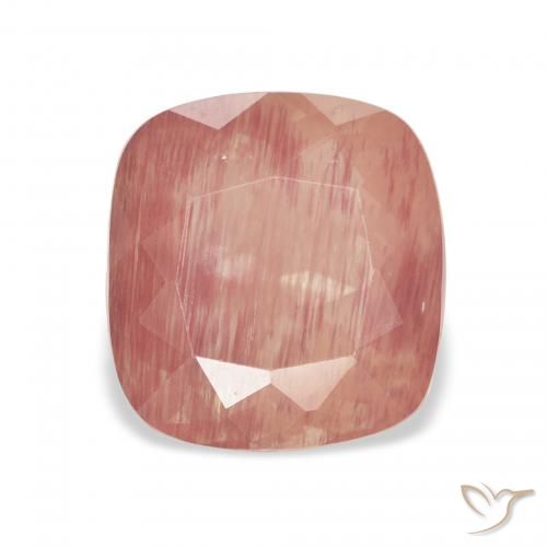 3.21ct 미디엄 레드 안데신 래브라도라이트, 방석, 투명한