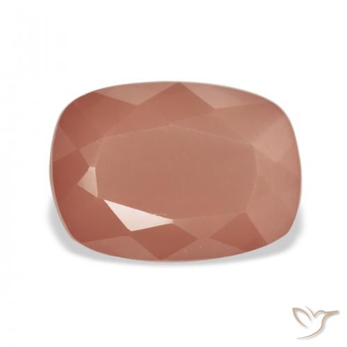 4.59ct 오렌지빛 핑크 안데신 래브라도라이트, 방석, 투명한