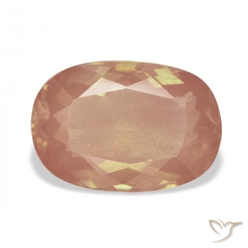 4.90ct 사이다 오렌지 안데신 래브라도라이트, 방석, 투명한