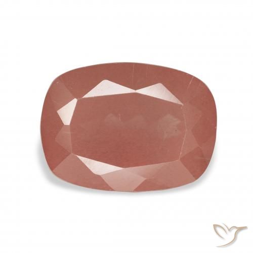 3.70ct 옅은 붉은 오렌지 안데신 래브라도라이트, 방석, 투명한