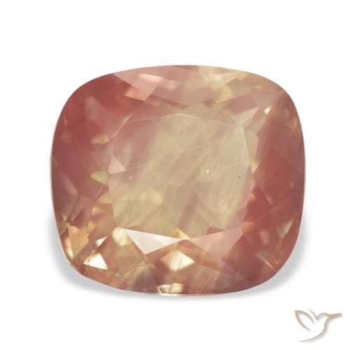 4.67ct 오렌지 레드 안데신 래브라도라이트, 방석, 투명한