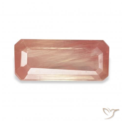 2.73ct 자몽 핑크 안데신 래브라도라이트, 에메랄드 컷, 투명한