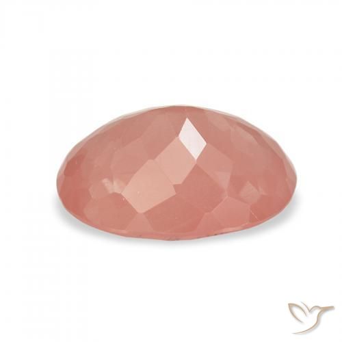 1.90캐럿 천연 Pale Red Orange 안데신 래브라도라이트, 타원형, 투명한