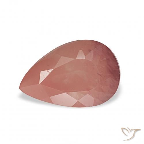 1.86ct 미디엄 핑크 안데신 래브라도라이트, 배 모양, 투명한