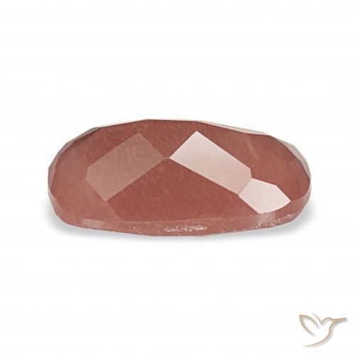 2.02캐럿 천연 미디엄 레드 안데신 래브라도라이트, 방석, 투명한