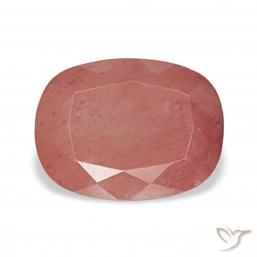 2.74ct 미디엄 레드 안데신 래브라도라이트, 방석, 투명한
