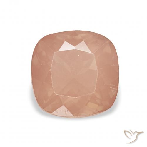 2.35ct 라이트 레드 오렌지 안데신 래브라도라이트, 방석, 투명한