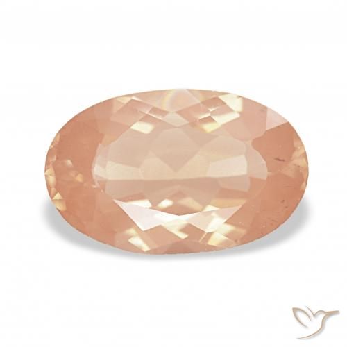 2.20ct 라이트 오렌지 안데신 래브라도라이트, 타원형, 투명한