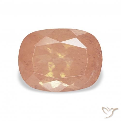 2.99ct 붉은 오렌지 안데신 래브라도라이트, 방석, 투명한