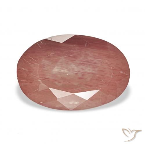 3.80ct 미디엄 레드 안데신 래브라도라이트, 타원형, 투명한