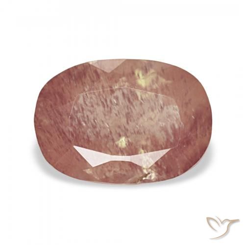 2.25ct 피처럼 붉은 안데신 래브라도라이트, 방석, 투명한