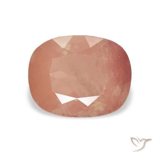 2.06ct 붉은 오렌지 안데신 래브라도라이트, 방석, 투명한