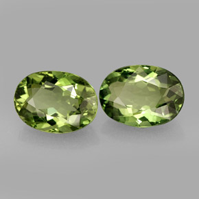 캐럿 천연 그린 아파타이트 보석, 타원형 컷, 7×5.2 mm, VS