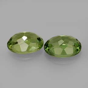 캐럿 천연 그린 아파타이트 보석, 타원형 컷, 7×5.2 mm, VS