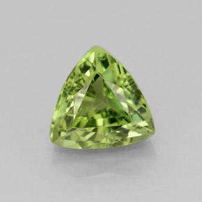 1.61캐럿 천연 그린 아파타이트, 트릴리언, 7.4×7.1 mm, VS